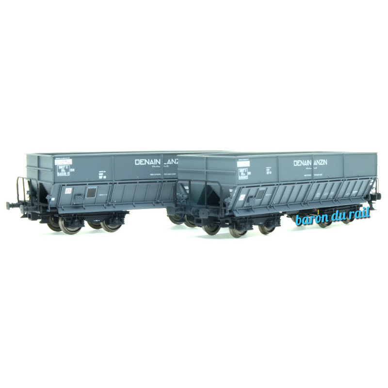 2x Tombereaux DM DENAIN-ANZIN ép. III - SNCF - HO 1/87 - LS Models 31102