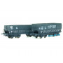 2x Tombereaux DMH DM LA DESVROISE ép. III - SNCF - HO 1/87 - LS Models 31104