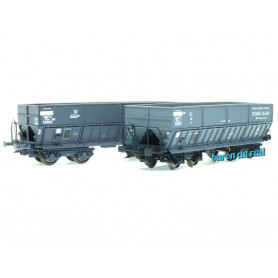2x Tombereaux DM REDANGE-DILLING ép. III - SNCF - HO 1/87 - LS Models 31105