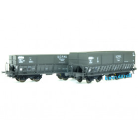 2x Tombereaux DMH DM U.C.P.M.I ép. V - SNCF - HO 1/87 - LS Models 31107