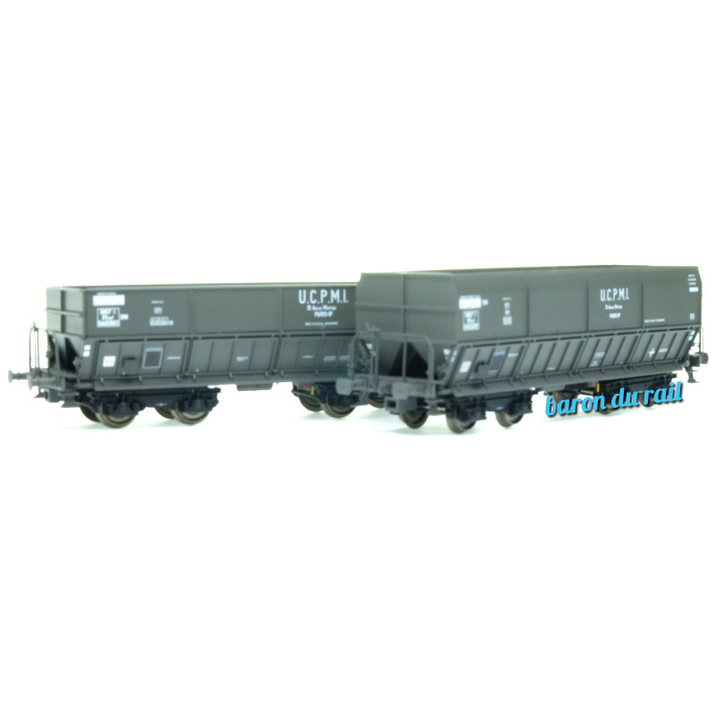 2x Tombereaux DMH DM U.C.P.M.I ép. V - SNCF - HO 1/87 - LS Models 31107