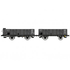 2x Tombereau 19, TTwf 362459 et TTwf 362459 AL Ep.II - HO 1/87 - REE WB-828
