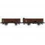 2x Tombereau T7 42618 et Twf 769092 SNCF Ep.IIIa - HO 1/87 - REE WB-832