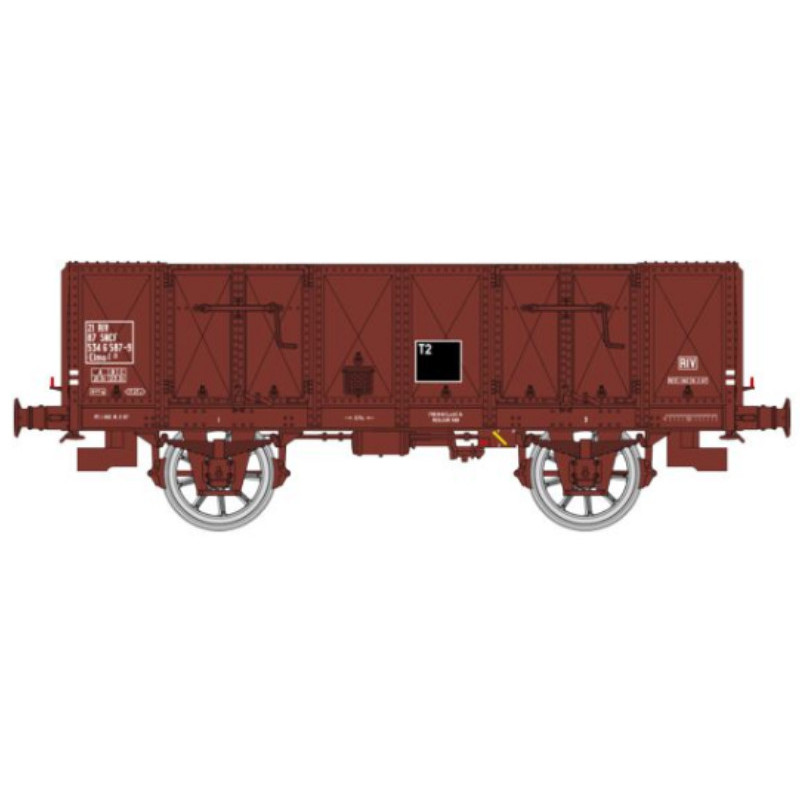 Tombereau OCEM 19 N° 21 87 534 6 587-9 SNCF Ep.IV - HO 1/87 - REE WB-837