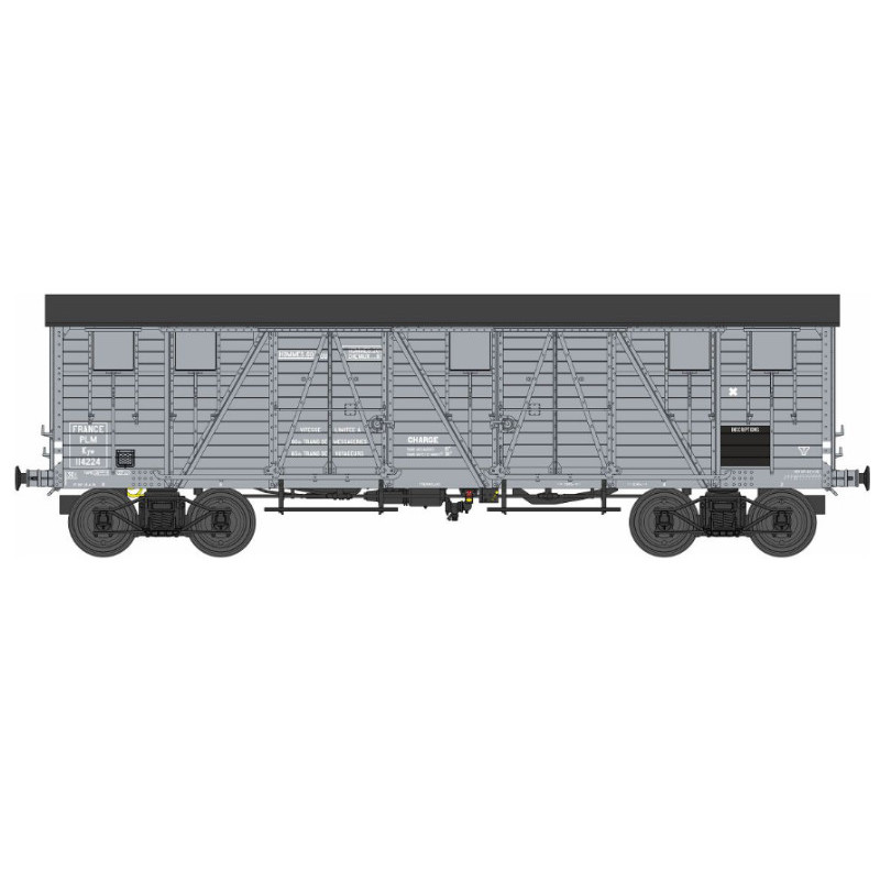 Wagon TP couvert 4 portes PLM Ep.II - HO 1/87 - REE WB-772