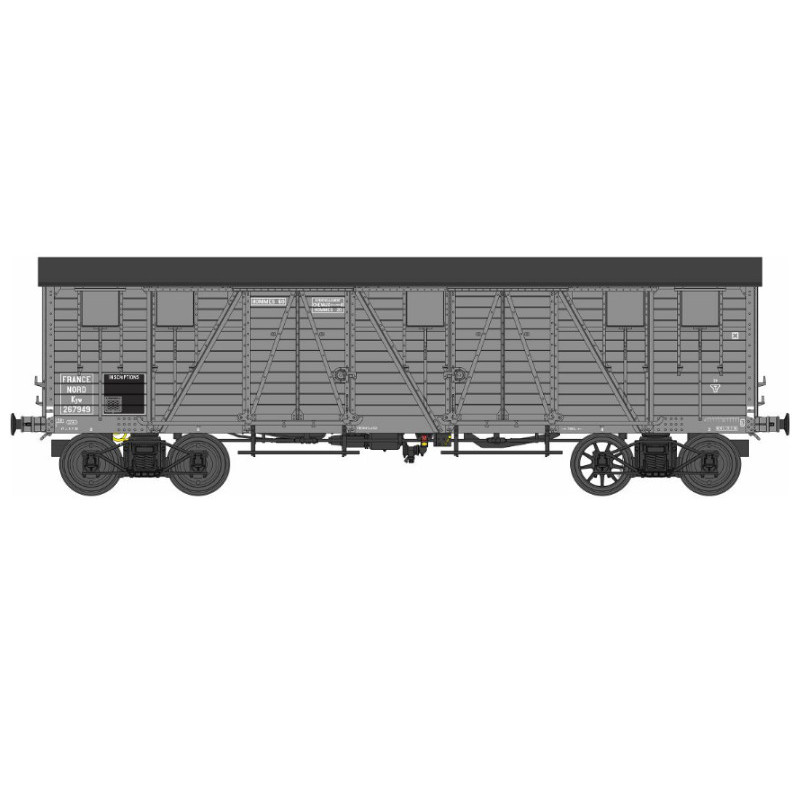 Wagon TP couvert 4 portes Nord Ep.II - HO 1/87 - REE WB-773