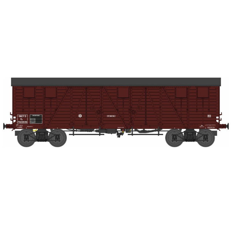 Wagon TP couvert 4 portes SNCF Ep.IIIa - HO 1/87 - REE WB-776