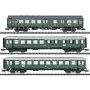 Set 3x Voitures "Train express dans la vallée du Danube" ép. III - N 1/160 - MINITRIX 18209
