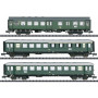 Set 3x Voitures "Train express dans la vallée du Danube" ép. III - N 1/160 - MINITRIX 18209