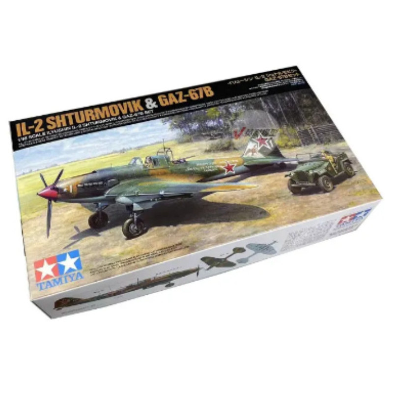 Set Il-2 Stourmovik + GAZ-67B - 1/48 - Tamiya 25212