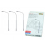 3x lampadaire moderne LED, blanc froid - HO 1/87 - FALLER 180119