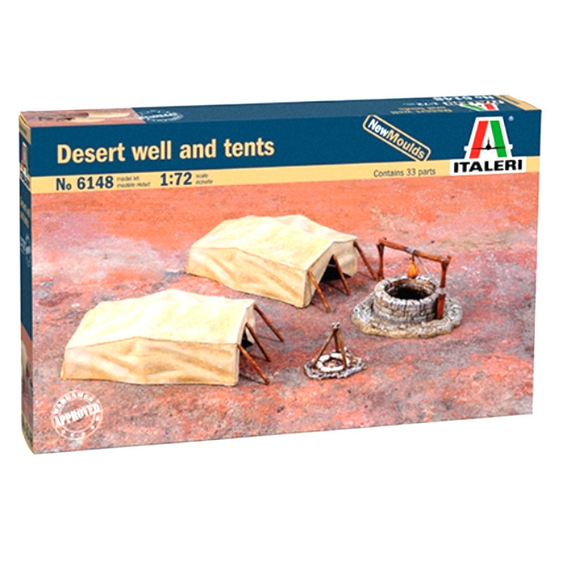 Tentes du désert et puits - échelle 1/72 - ITALERI 6148