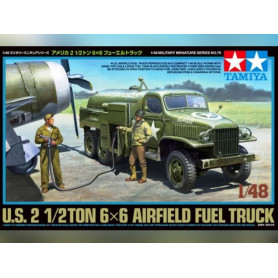 Camion de carburant d'aérodrome US 2 1/2TON 6x6 - 1/48 - Tamiya 32579