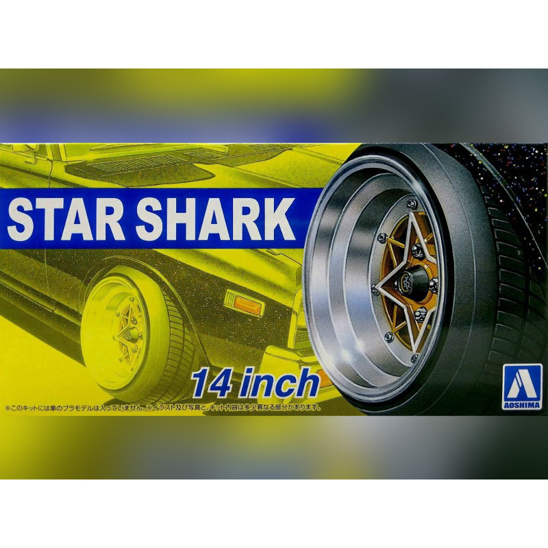 4x roues Star Shark - 1/24 - AOSHIMA 052587