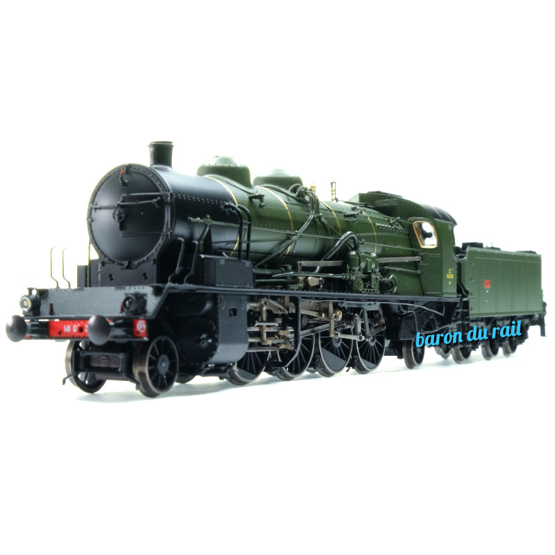 Vapeur 141 D 318 Badan SNCF Ep III digitale son - HO 1/87 - REE MB-160S