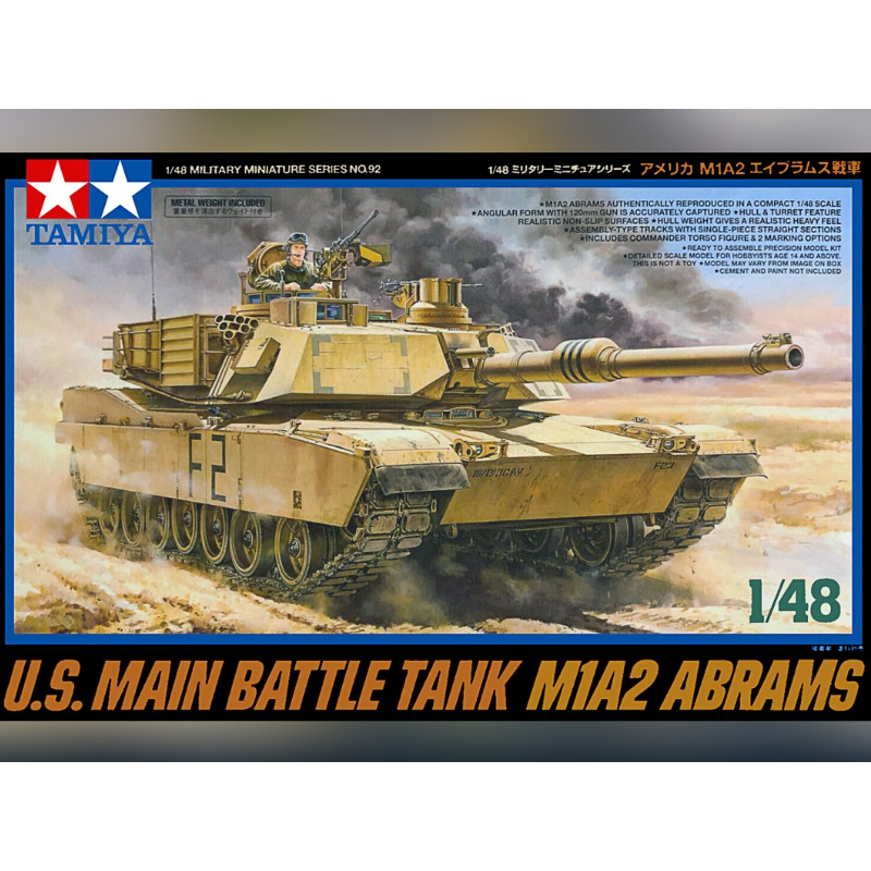 Char américain M1A2 Abrams - 1/48 - Tamiya 32592