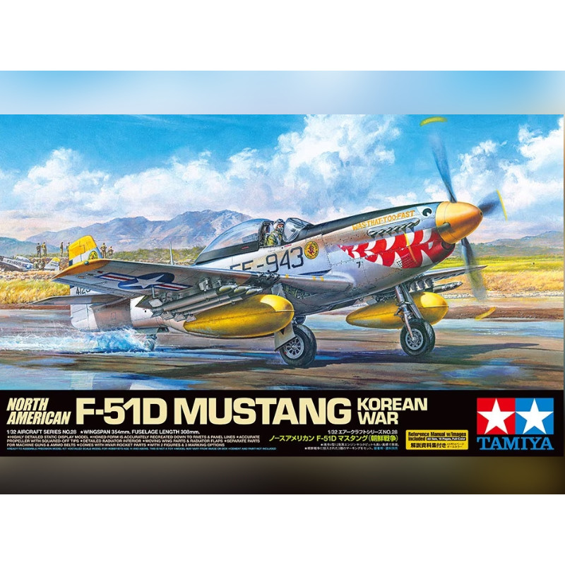 F-51D Mustang Guerre de Corée - 1/32 - Tamiya 60328