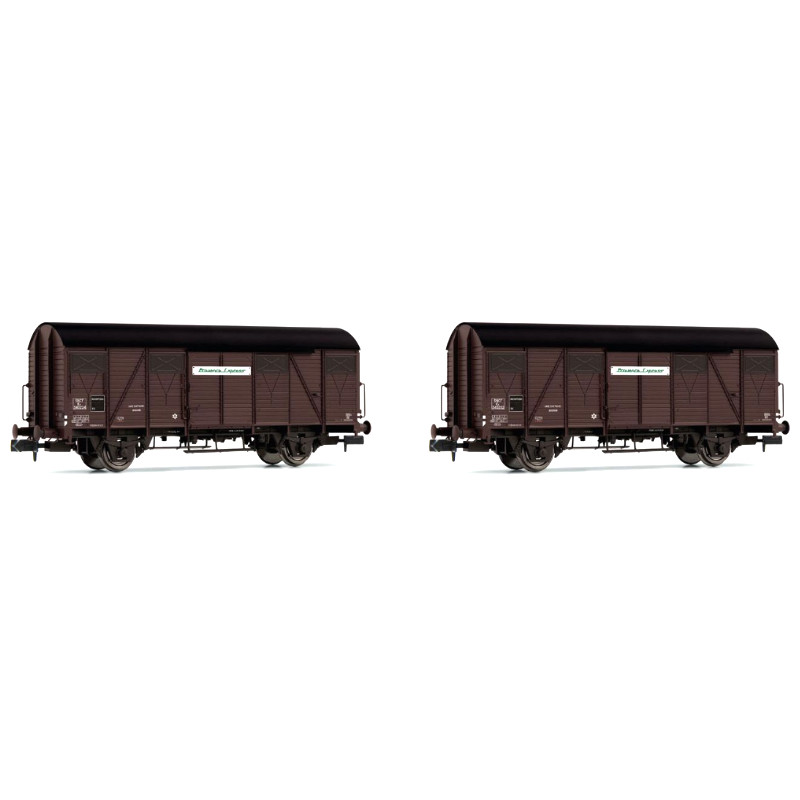 2x wagons à essieux Kv Provence Express, ép. III - SNCF - N 1/160 - ARNOLD HN6571