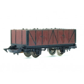 Wagon tombereau avec chargement de charbon - HO 1/87 - JOUEF