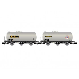 2x wagons-citernes à 3 essieux ALGECO, ép. III - SNCF - N 1/160 - ARNOLD HN6607