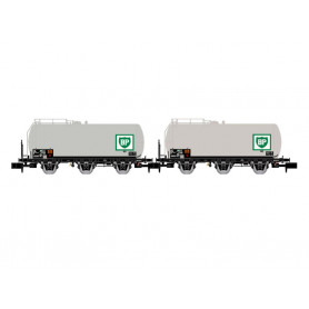 2x wagons-citernes à 3 essieux BP, ép. IV - SNCF - N 1/160 - ARNOLD HN6608