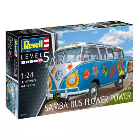 Volkswagen T1 Samba Flower Power - échelle 1/24 - REVELL 07050