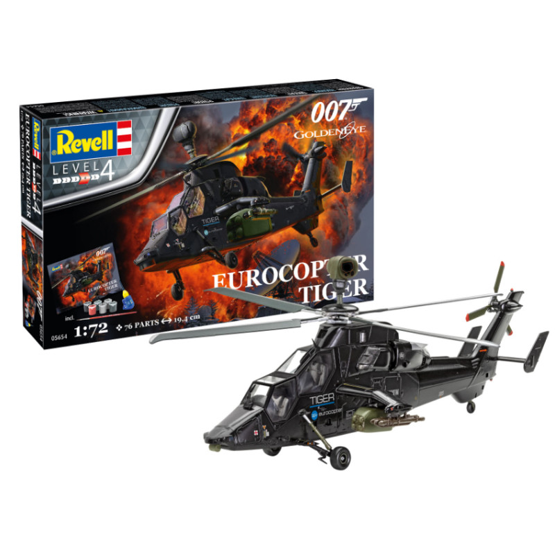 Coffret cadeau - Eurocopter Tiger (James Bond 007) "GoldenEye" - 1/72 - REVELL 05654