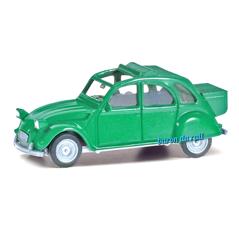 Citroën 2CV avec coffre verte - HO 1/87 - HERPA 025632