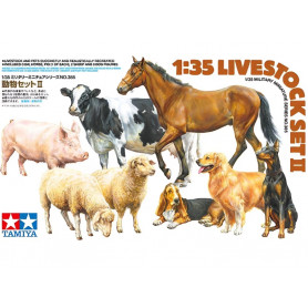 Set animaux de la ferme - 1/35 - Tamiya 35385