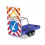 Remorque de sécurité routière, bleu outremer - HO 1/87 - HERPA 052368-003