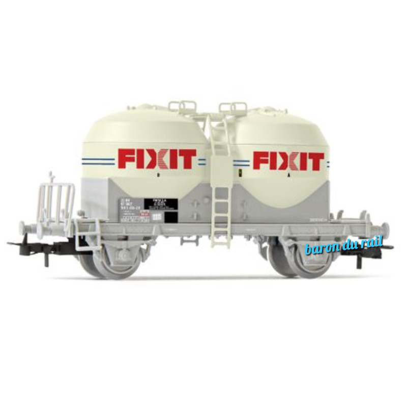 wagon silo 2 essieux Ucs "FIXIT", ép. V SNCF - HO 1/87 - JOUEF HJ6239