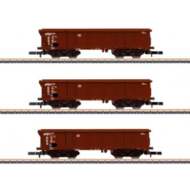 3x wagons à toit enroulable DB ép. IV - Z 1/220 - MARKLIN - 86682