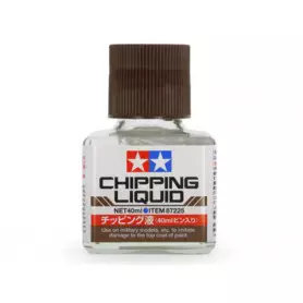 Chipping Liquid - reproduction peinture écaillée 40ml - Tamiya 87225