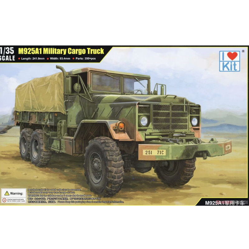Maquette Camion cargo militaire M925A1 - échelle 1/35 - I LOVE KIT 63515