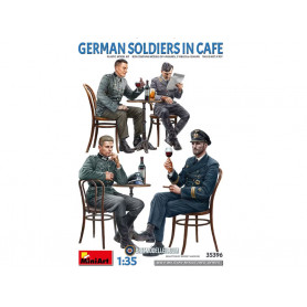 Soldats allemands au café - échelle 1/35 - MINIART 35396