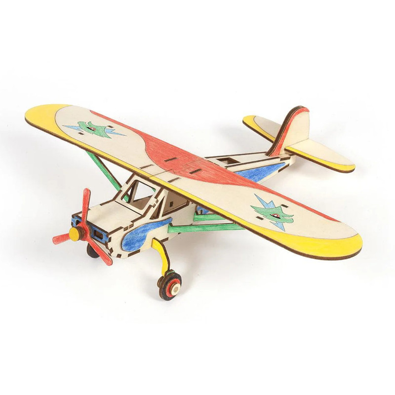 Maquette Avion à colorier - bois - OCCRE 20002