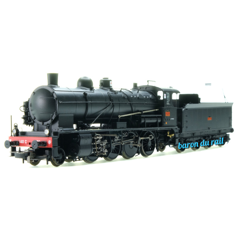 Locomotive vapeur 140 C 158 SNCF analogique - ép III - HO 1/87 - JOUEF HJ2416