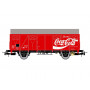 Wagon couvert G4 2 essieux Coca-Cola, ép. IV SNCF - HO 1/87 - JOUEF HJ6254