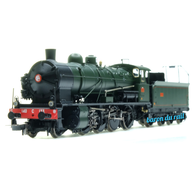 Locomotive vapeur 140 C 133 Est SNCF digitale son - ép III - HO 1/87 - JOUEF HJ2415S