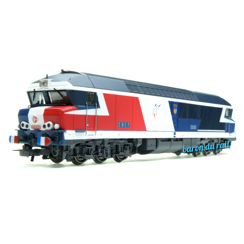Locomotive diesel CC 72030 SNCF livrée bicentenaire 1989 analogique - ép V - HO 1/87 - JOUEF HJ2605