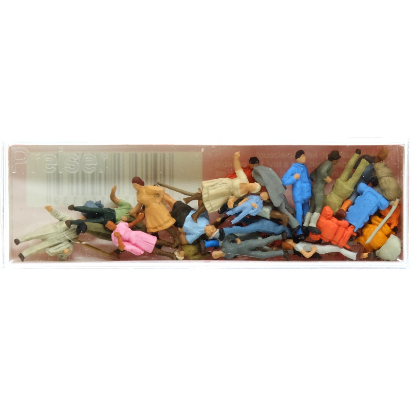 24x promeneurs et randonneurs - HO 1/87 - PREISER 14413