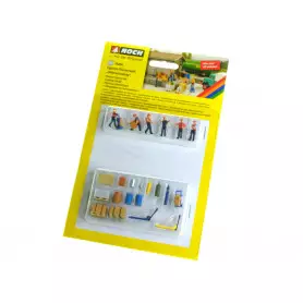 Personnages et accessoires thème chargement marchandises - HO 1/87 - NOCH 16266