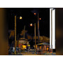 Lampadaire ancien poteaux en bois 142 mm - LED - HO 1/87 - BUSCH 4110