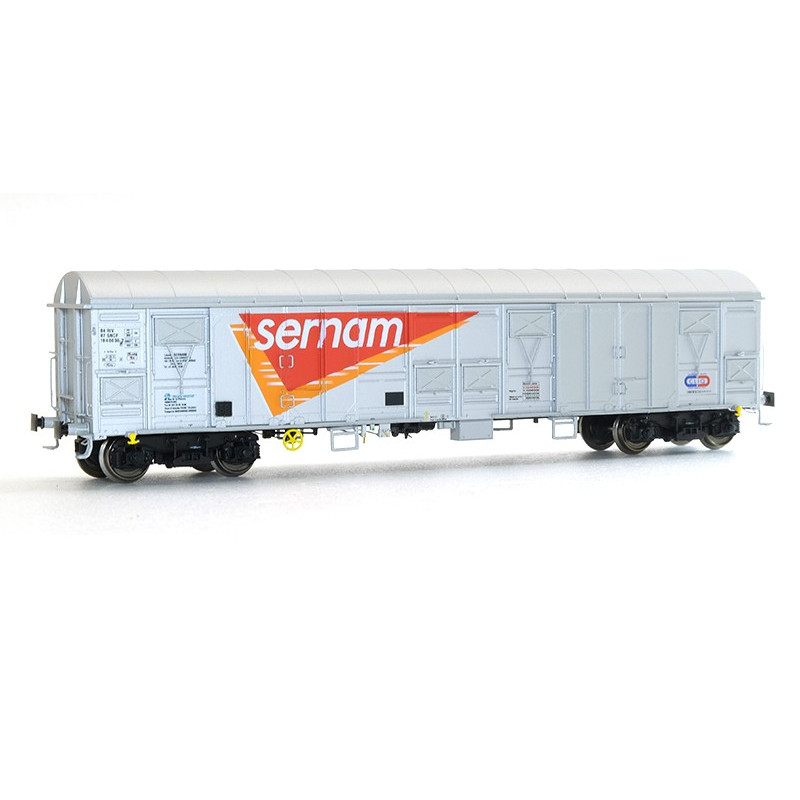 Wagon Gahldss 02-6 gris inox Sernam ép V - HO - LS Models 30332