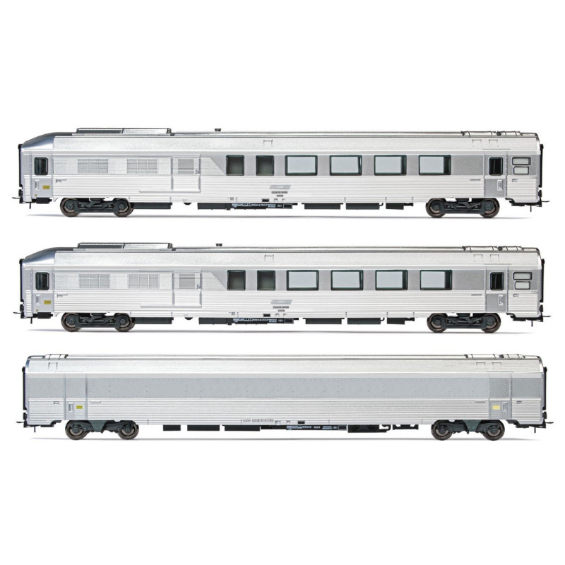 Set 3x voitures « Train Expo », coffret 1/2 ép. VI - SNCF - HO 1/87 - JOUEF HJ4178