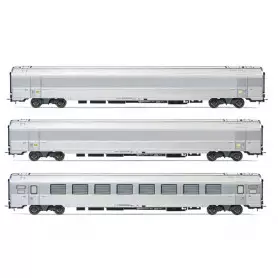 Set 3x voitures « Train Expo », coffret 2/2 ép. VI - SNCF - HO 1/87 - JOUEF HJ4179