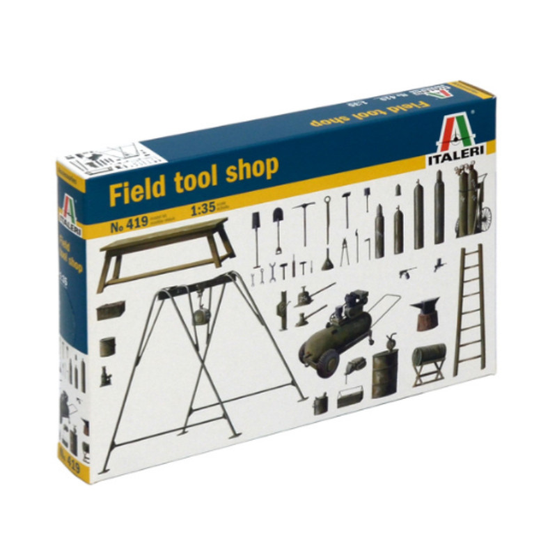 Accessoires pour atelier de campagne - 1/35 - ITALERI 419