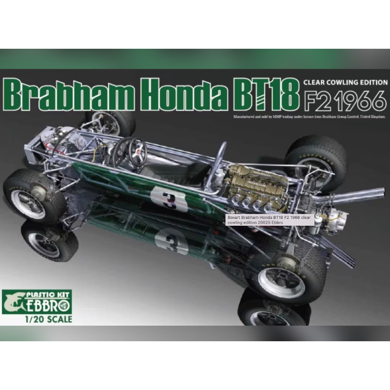 Brabham Honda BT18 F2 1966 clear cowling edition - 1/20 - EBBRO 20025