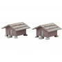 2x granges à foin de montagne - HO 1/87 - FALLER 130636