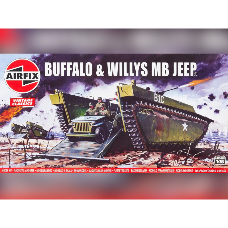 LTV 4 Buffalo & Jeep Willys - 1/76 - AIRFIX A02302V